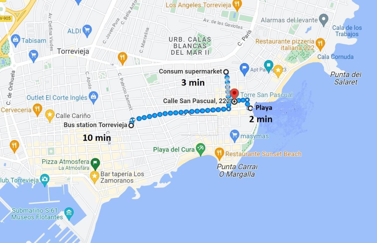 222 San Pascual, Playa Del Cura, Torrevieja Apartment Екстериор снимка